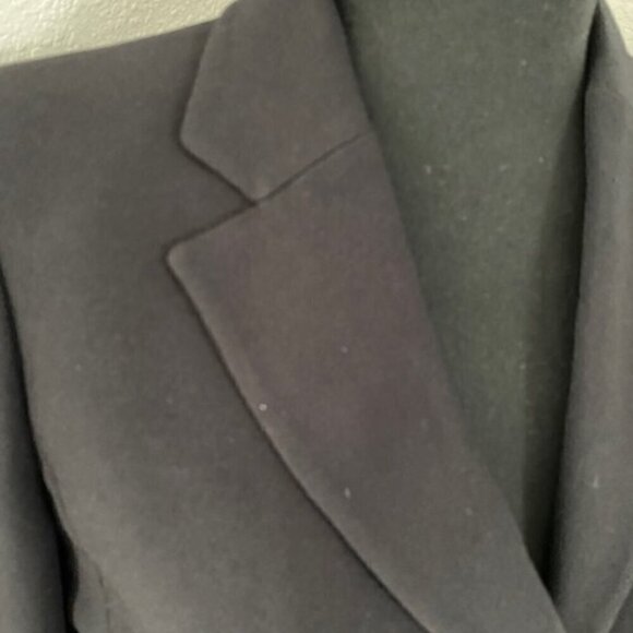 MOSCHINO Cheap & Chic Single Button Black Cropped Suit Blazer Jacket Sz 6 - Picture 10 of 14